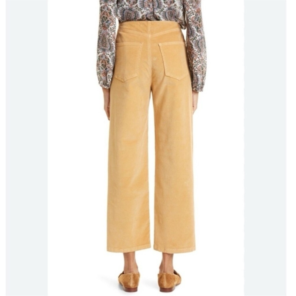 Veronica‎ Beard Size 29 Crosbie Corduroy Crop Wide Leg Pants In Wood Thrush - Picture 8 of 13